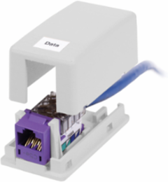 UL Plenum Rated Surface Mount Box, 1-Port, 3.910 Inch Width