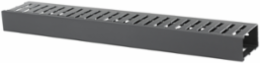 Horizontal Duct Cable Management 1-Unit 3 Inch Extension Black