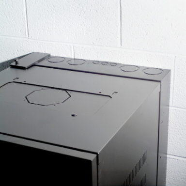 QUADCAB 24 Inch H x 26 Inch D Wall Mount Cabinet with Window Door