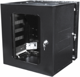 QUADCAB 24 Inch H x 26 Inch D Wall Mount Cabinet with Window Door