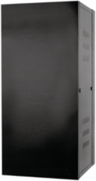 QUADCAB 48 Inch H x 20 Inch D Wall Mount Cabinet, Solid Door, Black