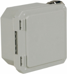 NEMA 4X Continuous Hinge Quick Release Padlockable 10X8X6 Fiberglass-Opaque