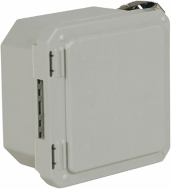 NEMA 4X Continuous Hinge Quick Release Padlockable 6X6X4 Fiberglass-Opaque
