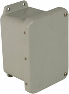 NEMA 4X JIC Continuous Hinge Two Screw Cover 16X14X6 Fiberglass-Opaque