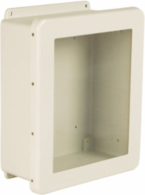 NEMA 4X JIC Continuous Hinge Quick Release Padlockalbe With Window 6X4X4 Fiberglass-Opaque