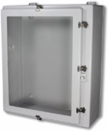 NEMA 4X Continuous Hinge Twist Latch With Window 30X24X10 Fiberglass-Opaque