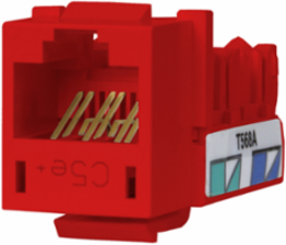 XCELERATOR™ Category 5e Modular Jack, 0.86 x 0.67 x 1.29 Inch, Quick-Lace Termination