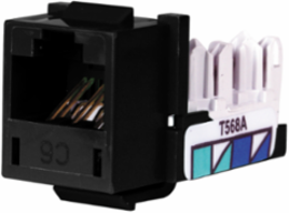 XCELERATOR™ Category 6 Modular Jack, 0.86 Inch x 0.67 Inch x 1.29 Inch, Quick-Lace Termination