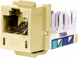 XCELERATOR 0.600 Inch Cat 6 Modular Jack, Quick-Lace Termination, 75°C Max
