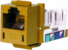 XCELERATOR Cat 6 Modular Jack, 0.86 x 0.67 x 1.29 Inch