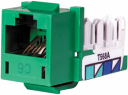 XCELERATOR Cat 6 Telephone/Data Jack, Standard Size, 0.86 x 0.67 x 1.29 Inch