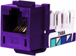 XCELERATOR Cat 6 Telephone/Data Jack, RJ45, 0.86 x 0.67 x 1.29 Inch