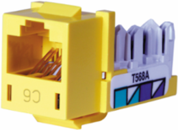 XCELERATOR™ Category 6 Modular Jack, 0.86 Inch x 0.67 Inch x 1.29 Inch, Quick-Lace Termination