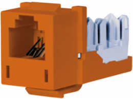 XCELERATOR Telephone/Data Jack, 6-Position USOC, Quick-Lace Termination