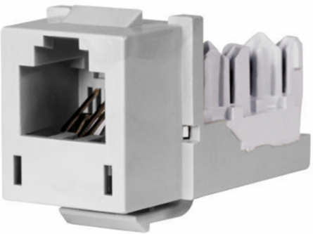 XCELERATOR™ RJ25 USOC Modular Jack - Size 0.86 x 0.67 x 1.29 Inch, Thermoplastic Construction