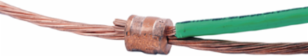 Grounding & Bonding C-Tap #4AWG 6 Inch, Index Beige, 10 Pack