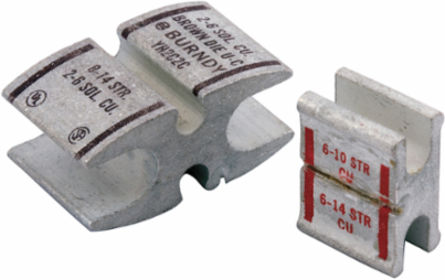 Copper H-Tap #2 AWG Grounding & Bonding, 6 Inch Width