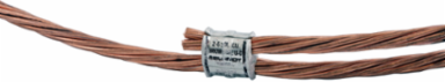 Copper H-Tap Grounding & Bonding, 2 #2 AWG, 6 Inch Width