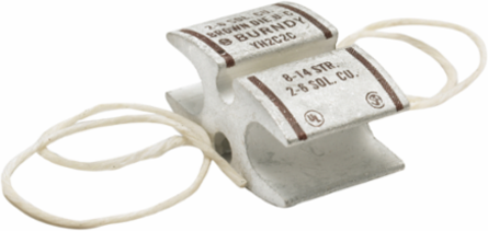 Copper H-Tap Grounding & Bonding, 2 #2 AWG, 6 Inch Width