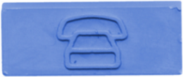Icon Voice Jack Accessory, Blue, 3.5 Inch Width, 20 Units per Carton