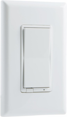 ZWave Enabled Smart Switch, 120VAC, 15A, Remote Control, Multi-Way Configurations