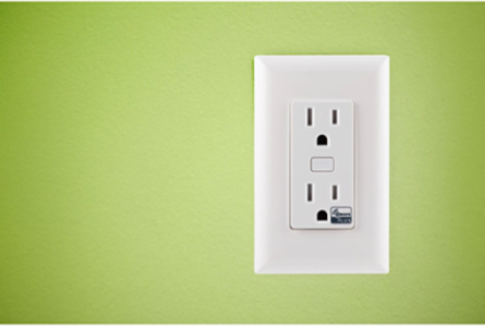 ZWave Enabled TR Smart Duplex Wall Outlet, 120VAC, 15A, Tamper Resistant