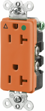 Hospital Grade Isolated Ground Duplex Receptacle, 20A 125V, 3.28 Inch x 1.36 Inch x 1.03 Inch