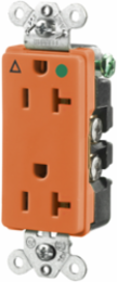 Hospital Grade Isolated Ground Duplex Receptacle, 20A 125V, 3.28 Inch x 1.36 Inch x 1.03 Inch