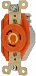 Twist-Lock Isolated Ground Receptacle 20A 125V 2-Pole 3-Wire
