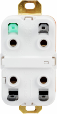 EdgeConnect Isolated Ground Flush Receptacle 20A 250V AC L15-20R 3-Phase