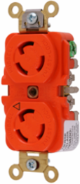 Twist-Lock Isolated Ground Duplex Receptacle 15A 125V 2-Pole 3-Wire