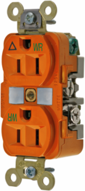 Weather Resistant Isolated Ground Duplex Receptacle 15A 125V 3-Wire