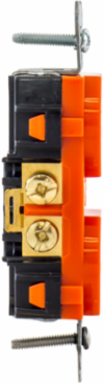 Heavy Duty Duplex Receptacle 20A 125V Isolated Ground Orange