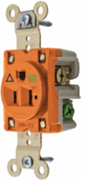 Weather Resistant Isolated Ground Receptacle, 20A 125V, 2-Pole, 3-Wire, Brown