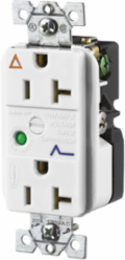 Surge Protective Duplex Receptacle, 20A 125V, Isolated Ground, White