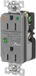 Hospital Grade Surge Suppression Receptacle, Isolated Ground, 15A 125V, 5-15R, Gray