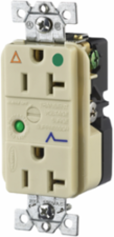 SPIKESHIELD Hospital Grade Surge Suppression Receptacle 20A 125V 5-20R Ivory