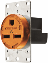Industrial Grade Flush Receptacle 30A 250V 2-Pole 3-Wire Grounding