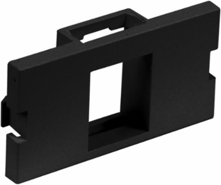 Audio/Video Unloaded Module, 1-Port Keystone, Flat, 3.5 Inch Width