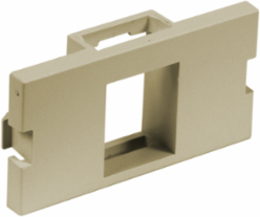 1-Port Flat Keystone Unloaded Module, 3.500 Inch ABS Material