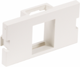 Keystone Audio/Video Unloaded Module, 1-Port Flat, 3.400 Inch Width, ABS Material