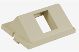 Audio/Video Keystone Module, 1-Port Angled, 1.5 Unit, 1.250 Inch ABS