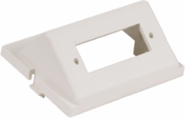 Audio/Video Module, 1.5 Unit, SC Angled, 1 Duplex, Office White