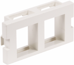 2-Port Keystone Audio/Video Module, Flat, 1 Unit, 3.500 Inch Width