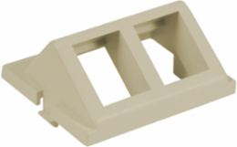 Audio/Video Keystone Module, 2-Port, Angled, 1.5 Unit, ABS Material