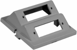 Audio/Video Unloaded Module SC Angled 2 Duplex 2-Unit Gray