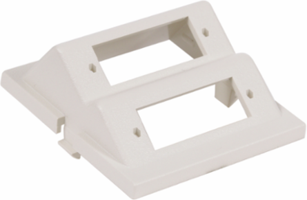 Audio/Video Module, SC Angled, 2 Unit, 2 Duplex, ABS, White