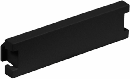 Audio/Video Blank Module, 0.5 Unit, Black, Molded ABS