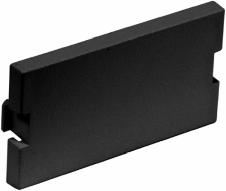 Blank Audio/Video Module, 1 Unit, Black, Molded ABS Material