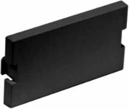 Blank Audio/Video Module, 1 Unit, Black, Molded ABS Material